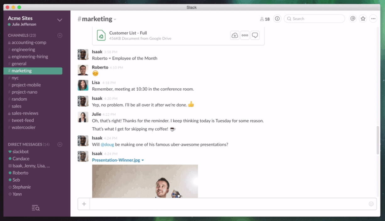 slack productivity